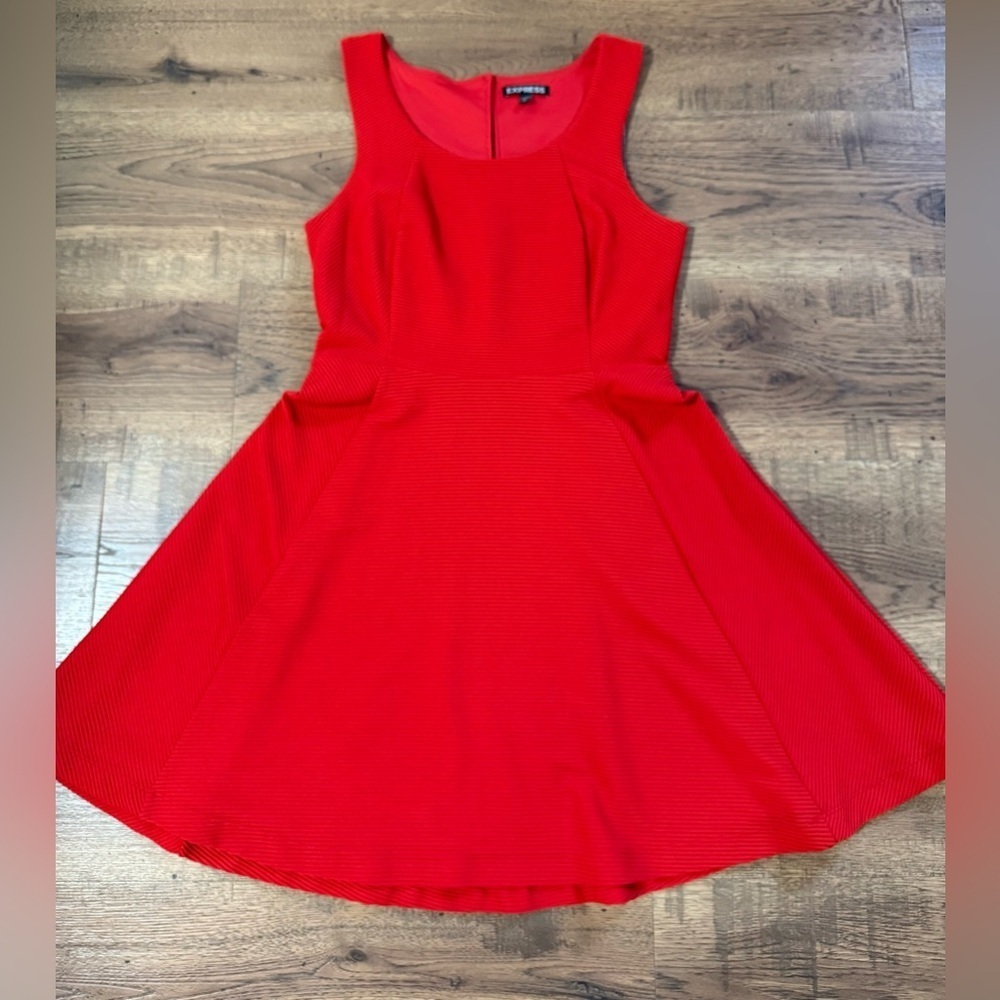 EXPRESS Elegant Red Sleeveless Dress zs SP - Picture 9 of 12